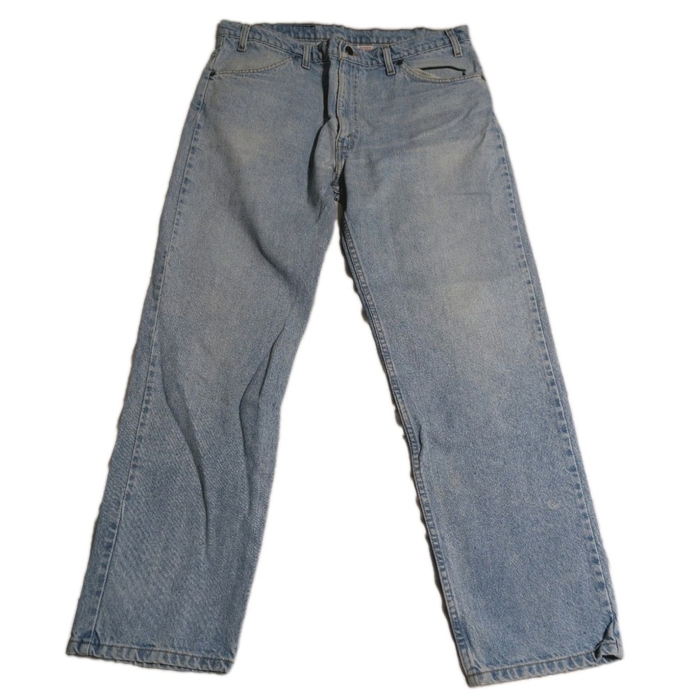 Vintage Levis‎ 506 Orange Tab Jeans Mens 38x32 Light Wash Straight Denim Mexico